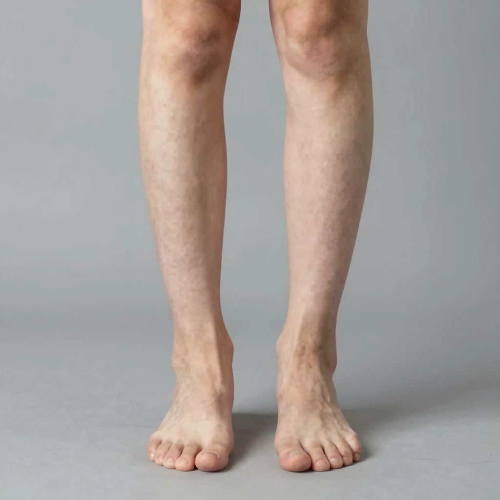 Knæ og fødder position